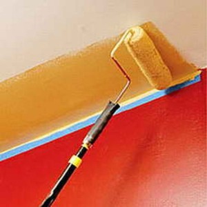 Окрашивание стен и потолочных поверхностей