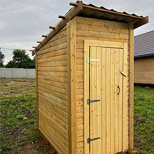 Туалет из профильного бруса