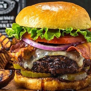 Бургер «Jack Daniel’s» со свининой и говядиной