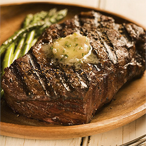 Стейк из говядины с мисо‑маслом 