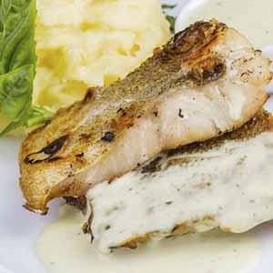 Жареный карп с картофельным пюре