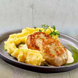 Котлетки из щуки «Кронон» с картофельным пюре