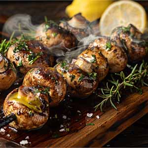 Шампиньоны на гриле 