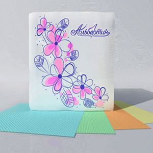 Салфетки бумажные цветные