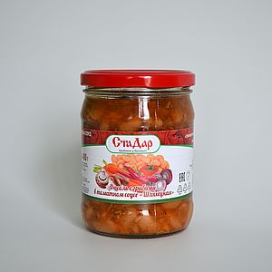 Фасоль с грибами в томатном соусе Шляхецкая 480 г.