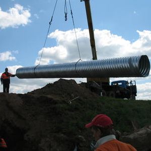 Выполнение работ по ремонту водопропускных труб методом "гильзования"