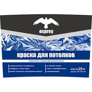 Краска акриловая водно-дисперсионная «OSPREY» ВД-АК-201 для потолков