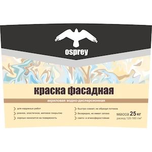 Краска фасадная акриловая водно-дисперсионная «OSPREY» ВД-АК-101