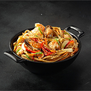 Вок с морепродуктами