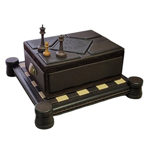 Набор подарочный Шахматы в коже