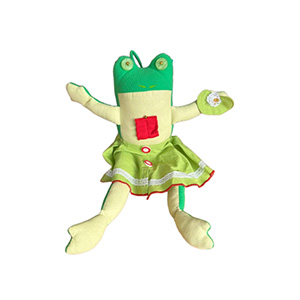 Сувенир-кукла декоративная “Жаба Жанна”