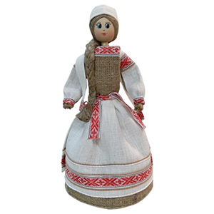Сувенир-кукла “Дзяучынка са скiндачкай”