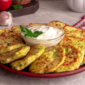 Куриная оладушка с цуккини