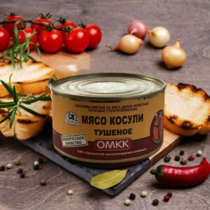 Мясо косули тушеное