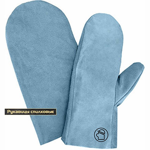Рукавицы спилковые с втачным напалком РС01