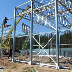 Монтаж стальных строительных конструкций