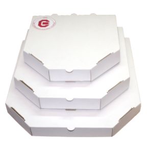 Белая коробка для пиццы