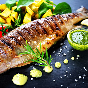 Радужная форель на гриле