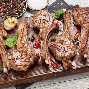 Каре ягненка на гриле