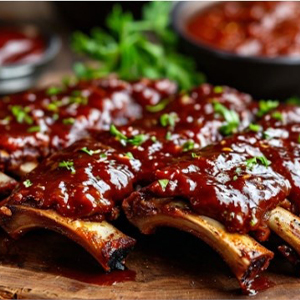 Свиные ребра в соусе»Барбекю»