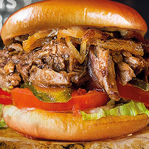 Бургер со свининой