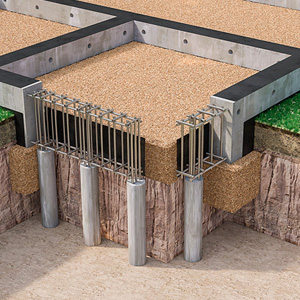 Устройство фундаментов любых типов (ленточный, свайный и т.д.)