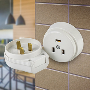 Соединитель электрический белый