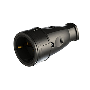 Розетка IP20, 16А, каучук