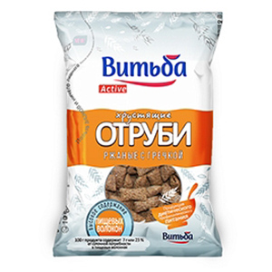 Отруби хрустящие ржаные с гречкой Витьба Active