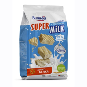 Вафли с молоком Витьба Super Milk