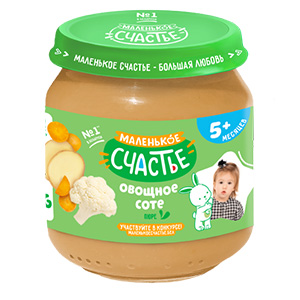 Пюре Маленькое счастье овощное соте