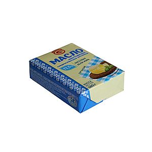 Масло «Крестьянское» сладкосливочное несоленое 72,5%, 180 гр.