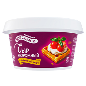 Сыр творожный «Сливочный вкус» массовая доля жира в сухом веществе 65%