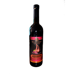 Вино виноградное натуральное полусухое красное Каберне