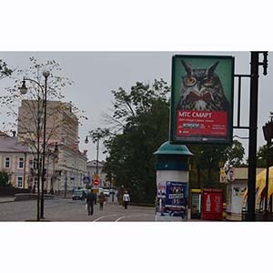Реклама на световых рекламно-информационных табло на остановкахРеклама на тумбах