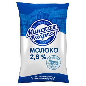 Молоко с витаминами 2,8 % Минская марка