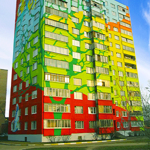 Окраска зданий