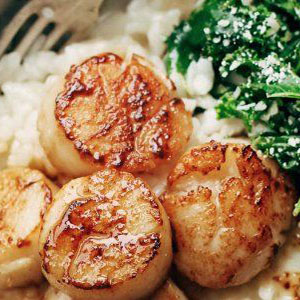 Ризотто с гребешками