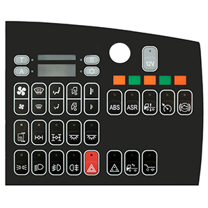 Декоративные панели приборов, шильдики, наклейки