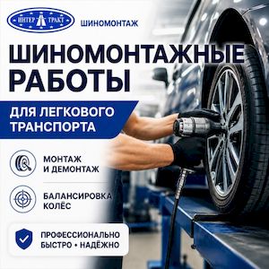 Комплекс шиномонтажных услуг для легкового автомобиля