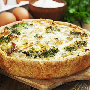 Пирог с курицей и брокколи