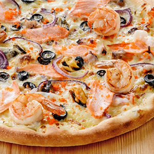 Пицца с морепродуктами