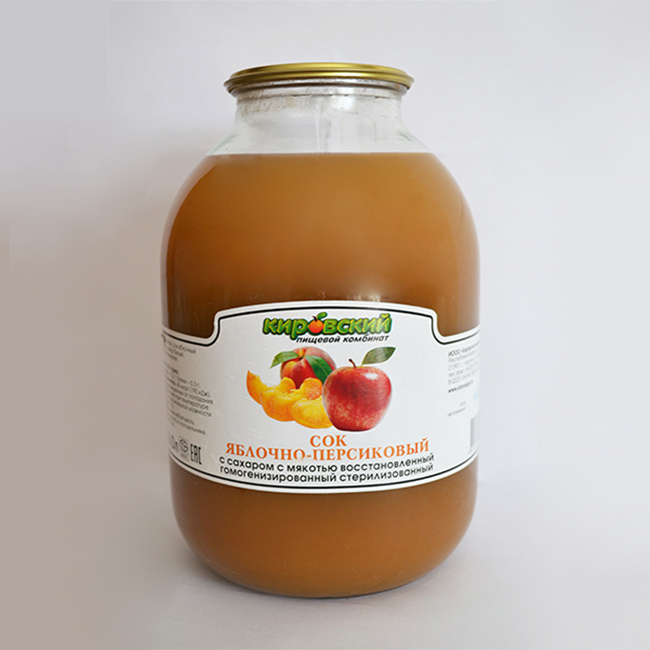 Сок яблочно-персиковый