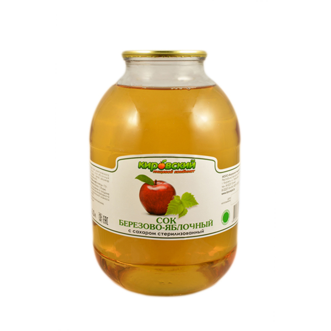 Сок березово-яблочный (с сахаром)