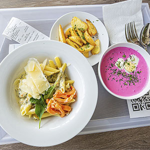 Обеденное меню в кафе