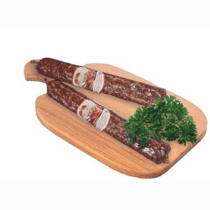 Сыровяленое колбасное изделие салями мясное Колбаса «Свиная люкс» высшего сорта