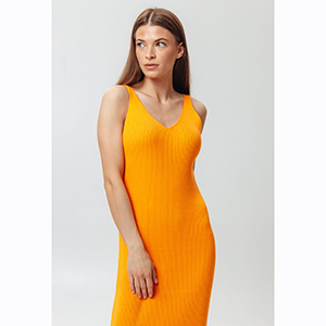 Платье женское оранжевый