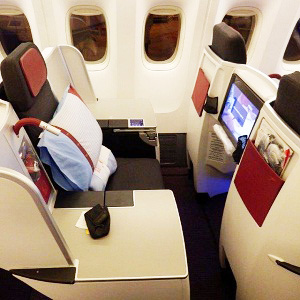 Бронирование места myAustrian Privacy Seat в салоне бизнес-класса на борту Boeing 777