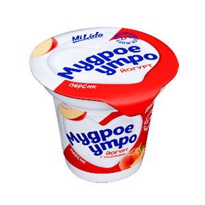 Йогурт с наполнителем Персик (с кусочками)