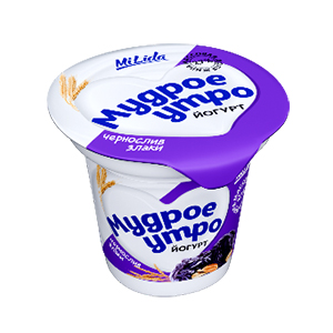 Йогурт с наполнителем Чернослив-злаки